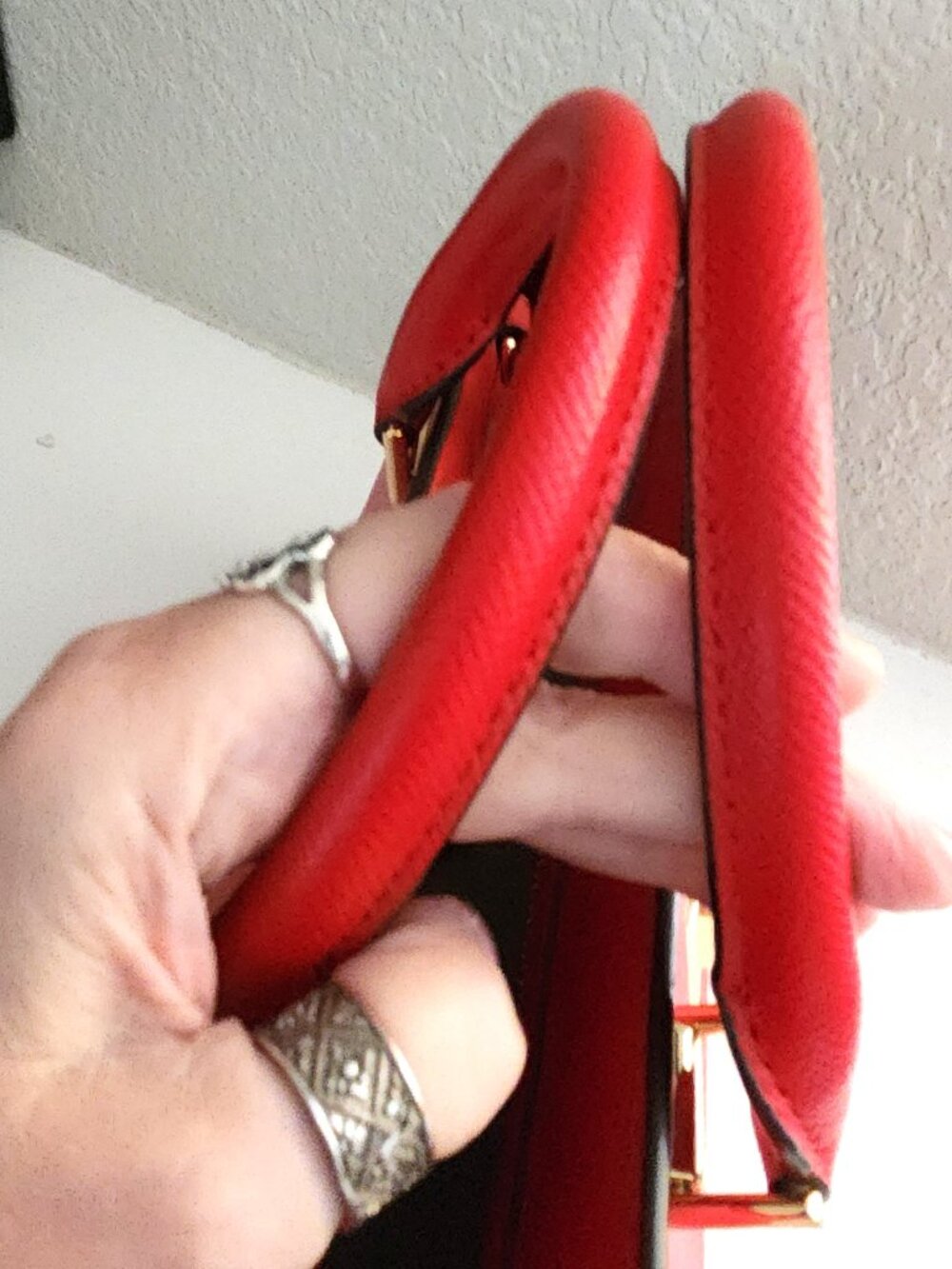 Like New Michael Kors Sylvia Red Leather Shoulder Bag & Wallet - Picture 4 of 16